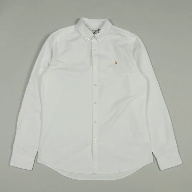 Farah Brewer LS Shirt - White